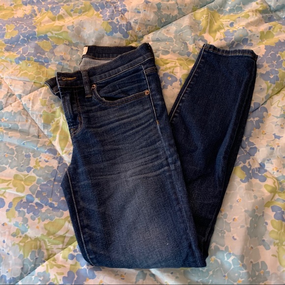 Jcrew toothpick low rise jeans